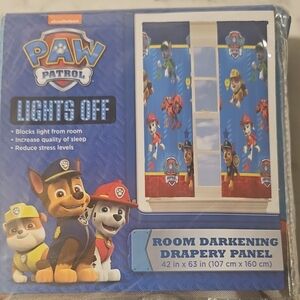 Nickelodeon Paw Patrol Room Darkening Panel - Blue and White